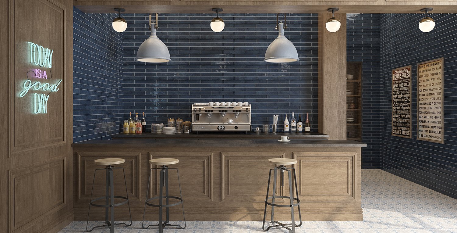 Zellige Deep Blue 2.5x16 — Statements Tile